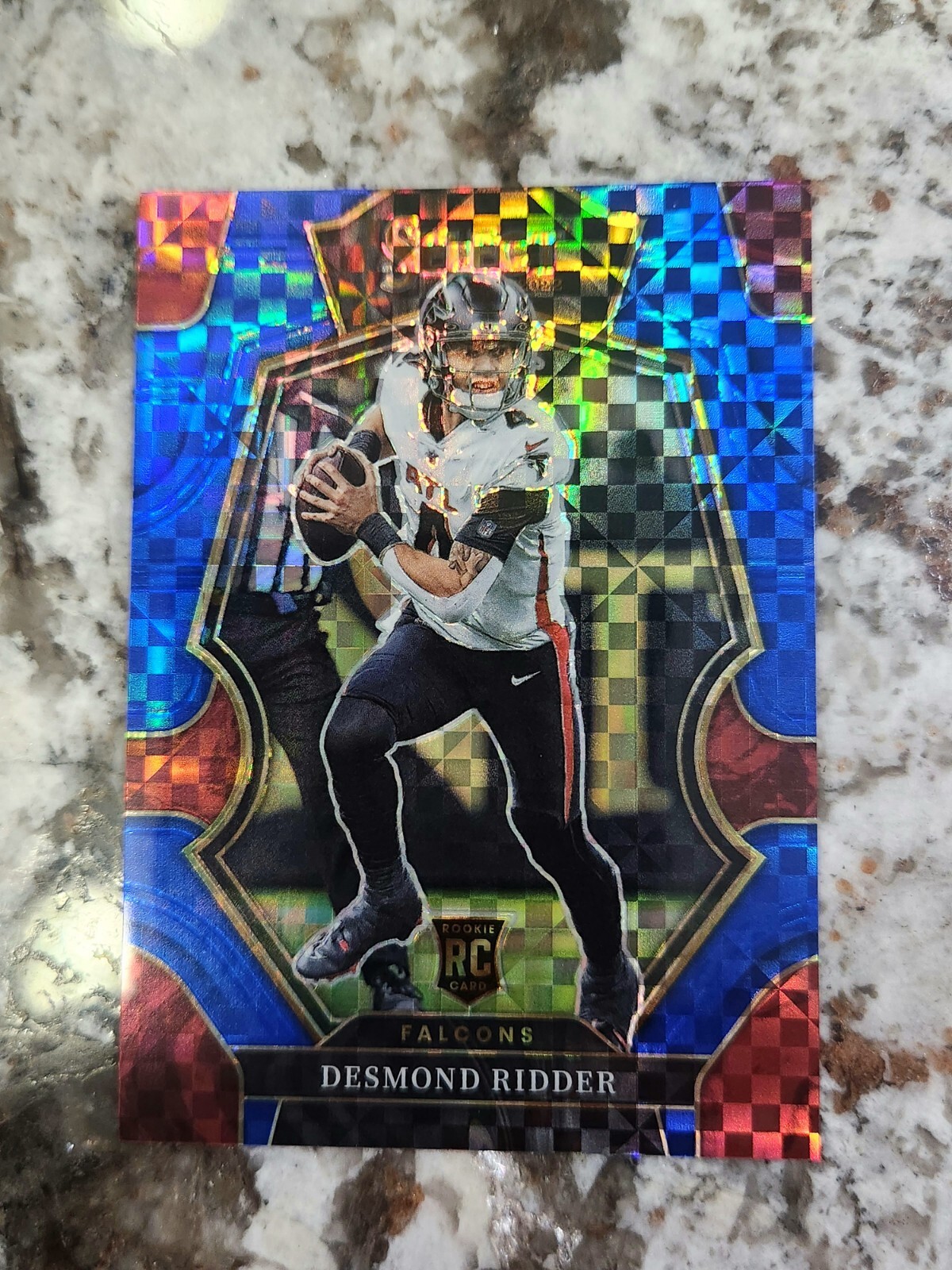 2022 Desmond Ridder RC Select #104 Premier Level Blue Prizm #84/149