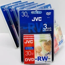 JVC Mini DVD-RW Rewritable VD-W14N3 Camcorder Disc 1.4GB 30min 3 PACK LOT of 21