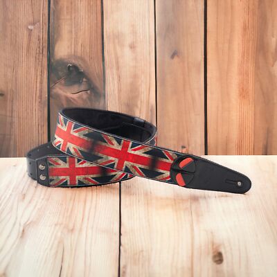 RightOn! Mojo Union Jack   Veganer Gitarrengurt