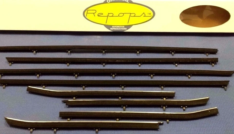 1967 CHEVROLET CAMARO PONTIAC FIREBIRD DOOR WINDOW FELT FUZZIES RUBBER SEAL KIT - Image 2 of 4