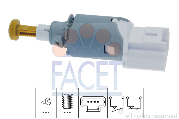 Facet Bremslichtschalter FüR Renault Clio Iii,Grand,Kangoo /,Master III-image