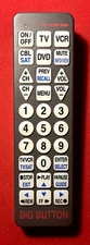 Big Button Universal Remote Hy-Tek BW-1220-US Huge Light Up Buttons - Tested