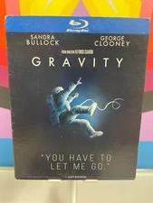 Gravity (Blu-ray, 2013) George Clooney Sandra Bullock With Slipcover