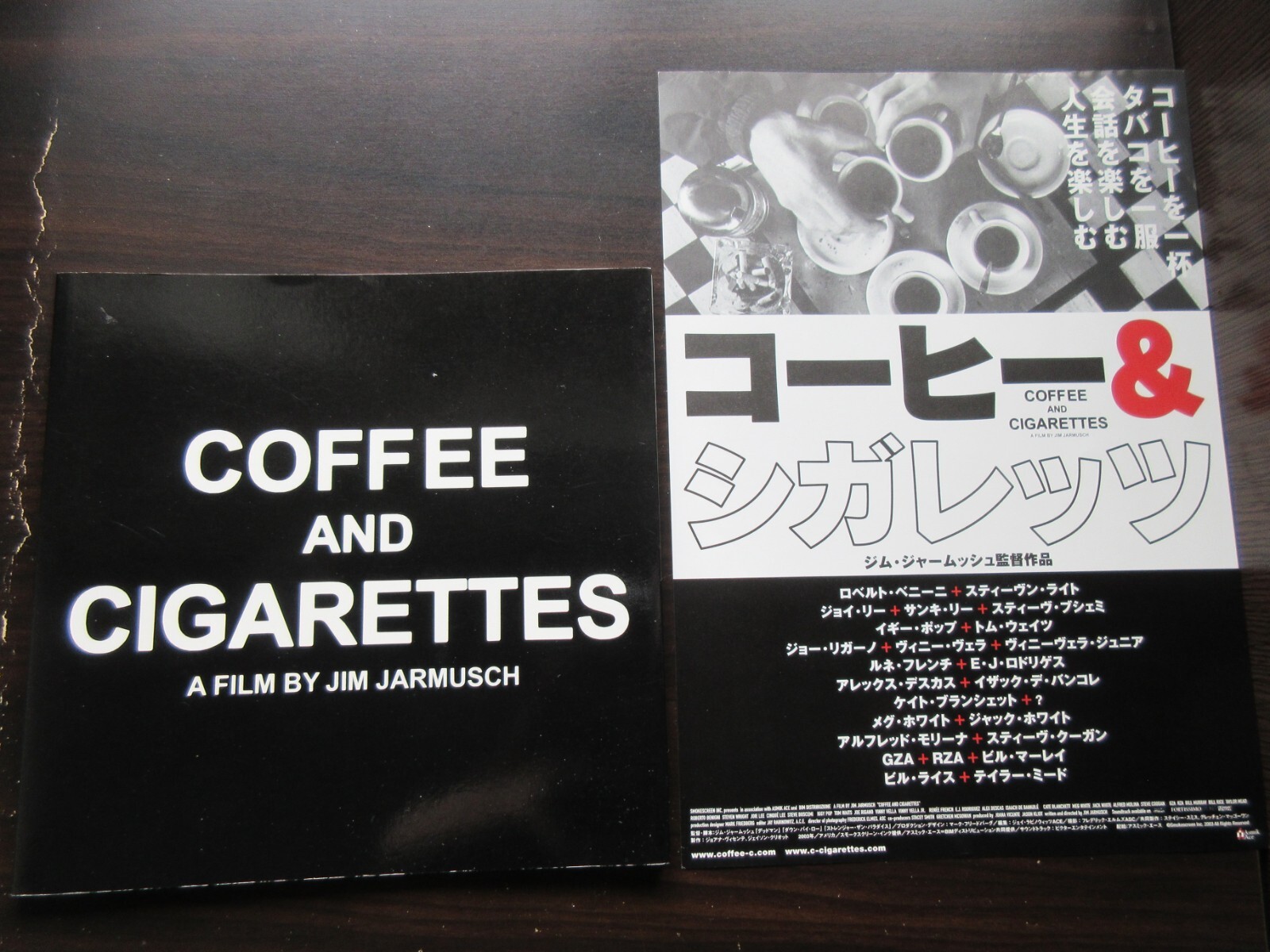 Jim Jarmusch Coffee Cigarettes Japan Film Program Book Promo Flyer Iggy Pop Gza Ebay