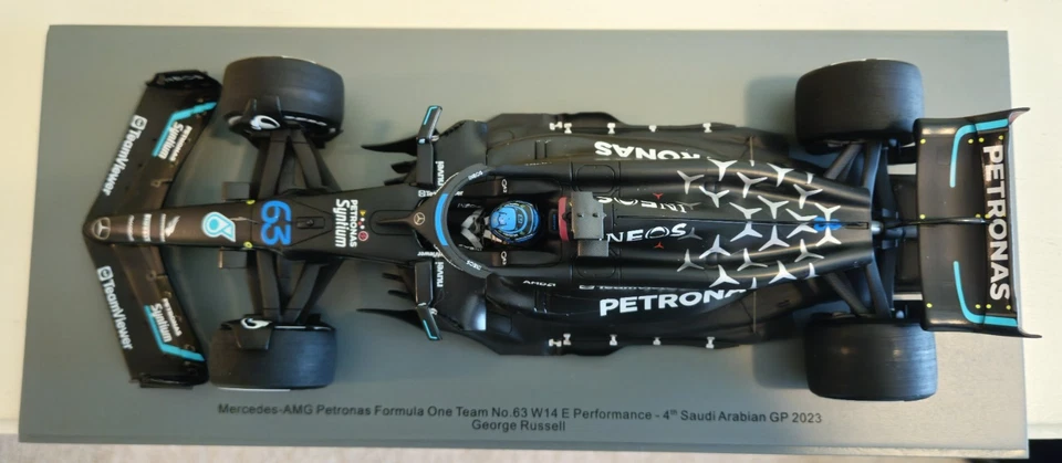 Spark 1/18 George Russell #63 Mercedes W14 4th Saudi Arabia 2023 GP (18S777) - Image 3 of 4