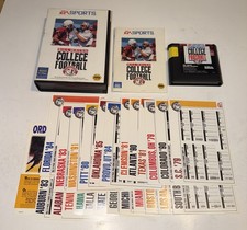 Bill Walsh College Football (Sega Genesis, 1993) Complete w/ Inserts - Tested