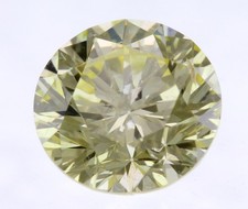 0.07 Carat Fancy Yellow VS1 Round Brilliant Natural EARTH MINED Diamond 2.49mm