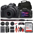 Canon EOS R100 Mirrorless Camera w/ 18-45mm Lens, Bag, 64GB Card, Battery + More