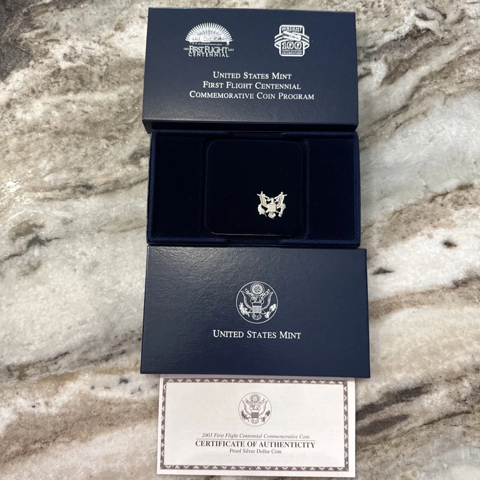 2003 US Mint First Flight Centennial Coin Proof Set w/COA OGP 100 year - Image 2 of 4