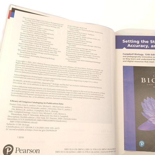 Campbell Biology 12. Auflage Hardcover ISBN 9780135188743 - Bild 5 von 12