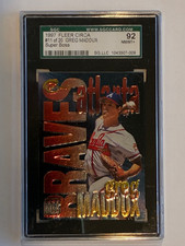 1997 Fleer/Skybox “Super BOSS” Greg Maddux Graded 92 NM-MT+ Card