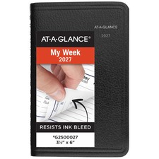 AT-A-GLANCE DayMinder 2027 Weekly Appointment Book Planner, Black