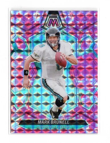 Mark Brunell Jacksonville Jaguars 2024 Panini Mosaic #247 Mosaic Camo Pink