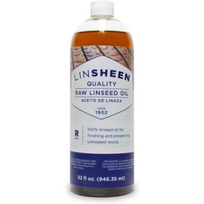 LinSheen Raw Linseed Oil Flaxseed Wood Treatment 32 Fl Oz Pack of 1