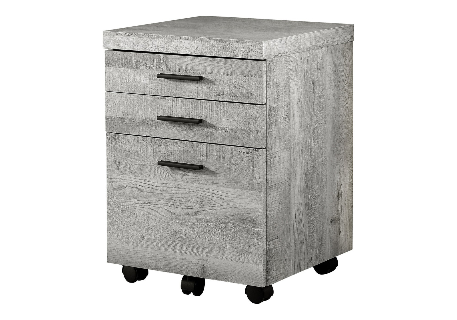 Modern Grey Laminate Mobile File Cabinet for Efficient Office Storage