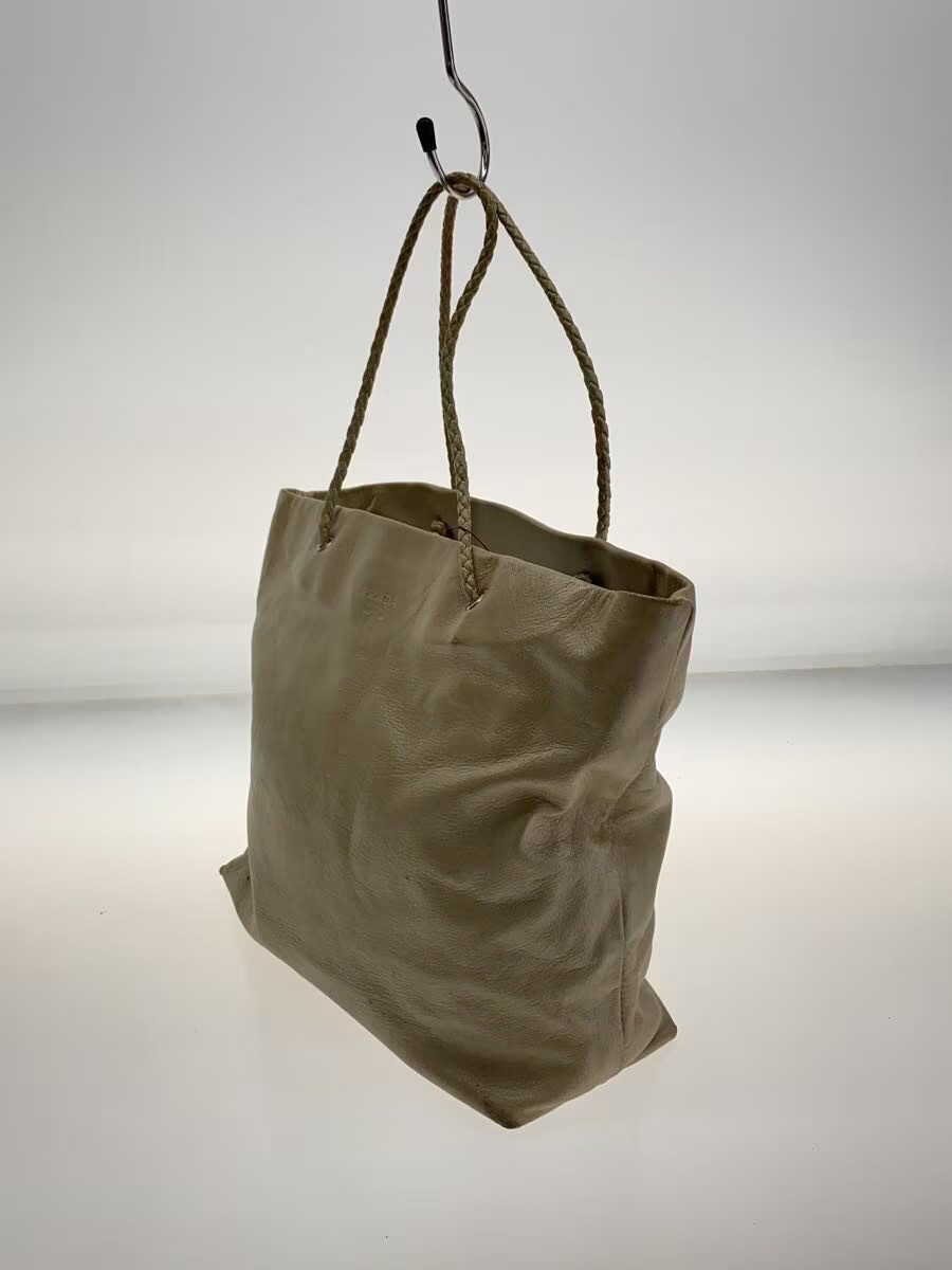 PRADA Tote Bag Leather BEG thumbnail 2