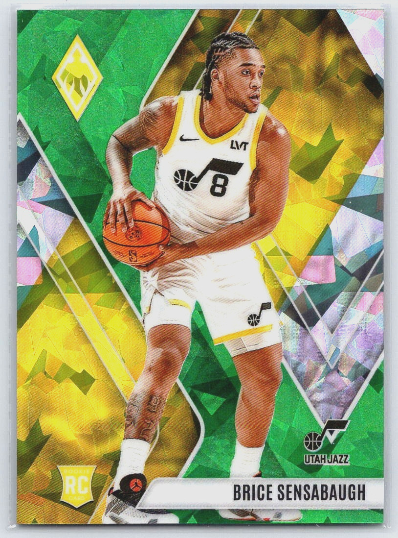 Brice Sensabaugh 2023-24 Panini #289 Phoenix Green Ice RC Rookie Utah Jazz /149