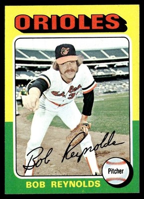 1975 Topps Mini Bob Reynolds (MK On Back) Baltimore Orioles #142