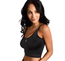 Longline Ultimate Bra - Front Closure Post Surgery Compression Bras - Adjusta...