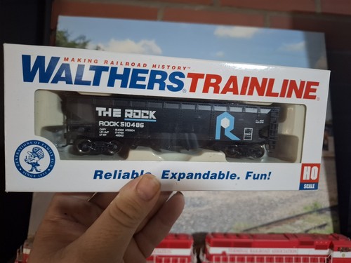 Tolva de carbón de acero Walthers Trainline Rock Island "The Rock" 4 bahías - ROCK #510486 | Condition: New