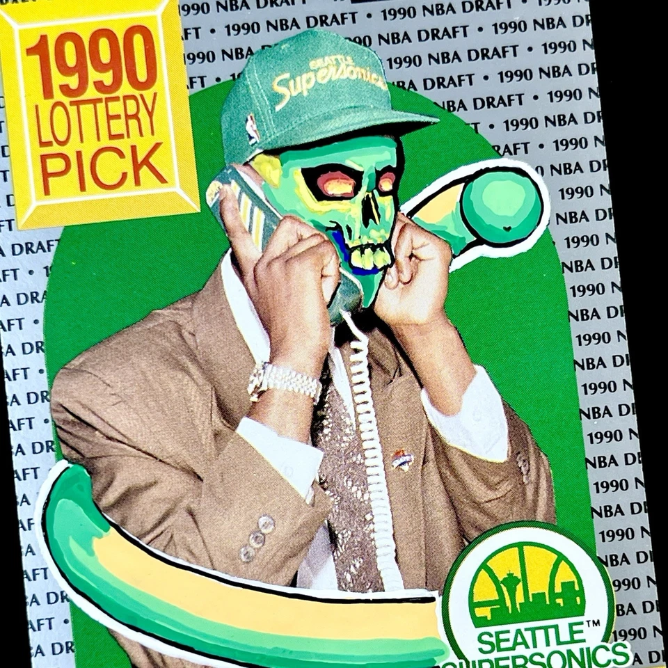 1/1 GARY PAYTON RC 💎 NBA HOOPS ROOKIE SSP 💎 NEW PENINI: ONE OF ONE ART - Image 4 of 4