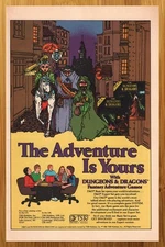 1982 Dungeons & Dragons Fantasy Adventure Games Print Ad/Poster TSR RPG D&D Art