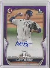 2023 Bowman Prospect Autographs Purple #PPAAB Austin Bergner   051/250