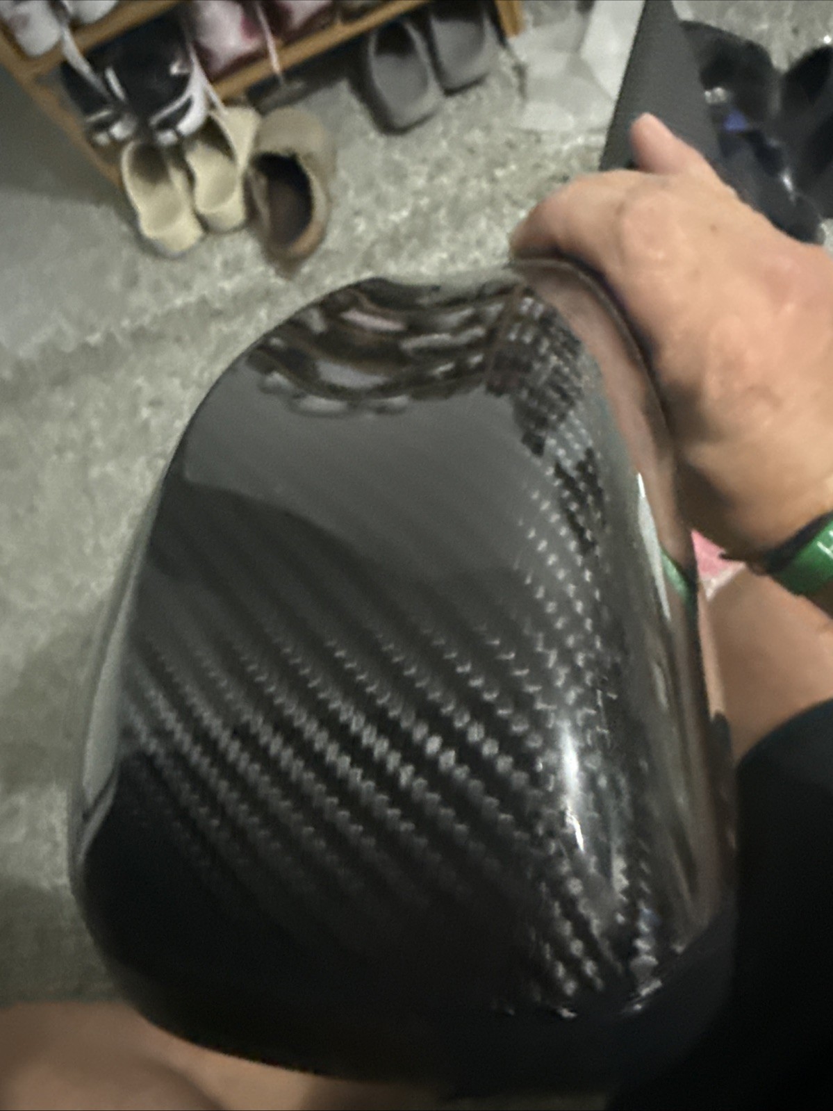 New 14-18 Aston Martin Vanquish RH Passenger Side Mirror Carbon Fiber 9k New