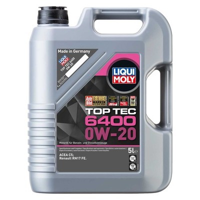 Motoröl Top Tec 6400 0W-20 LIQUI MOLY 5 Liter für Dacia Hyundai KIA Renault MG