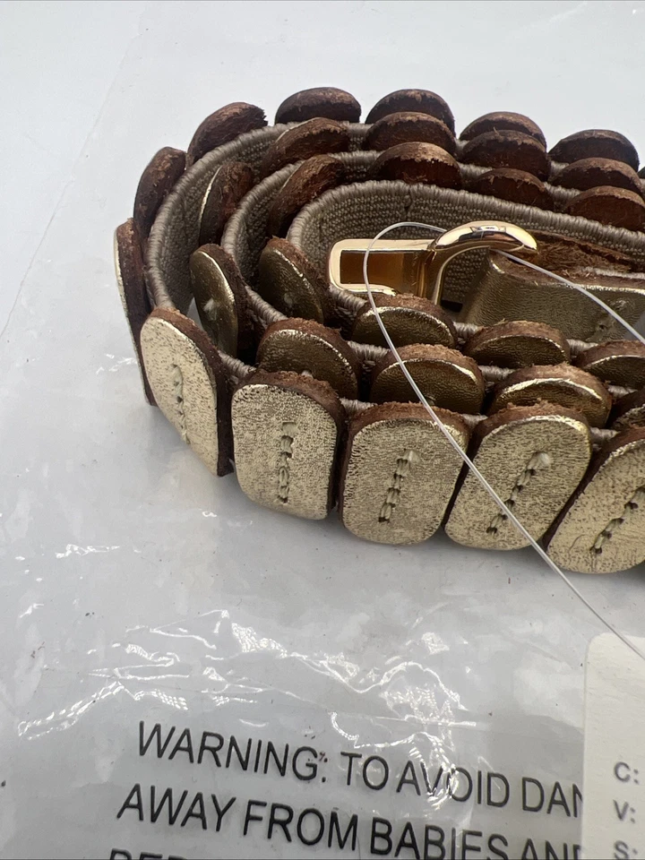 Cinturón para mujer Anthropologie Tabitha de cuero elástico perlado talla grande Foto 2 de 4