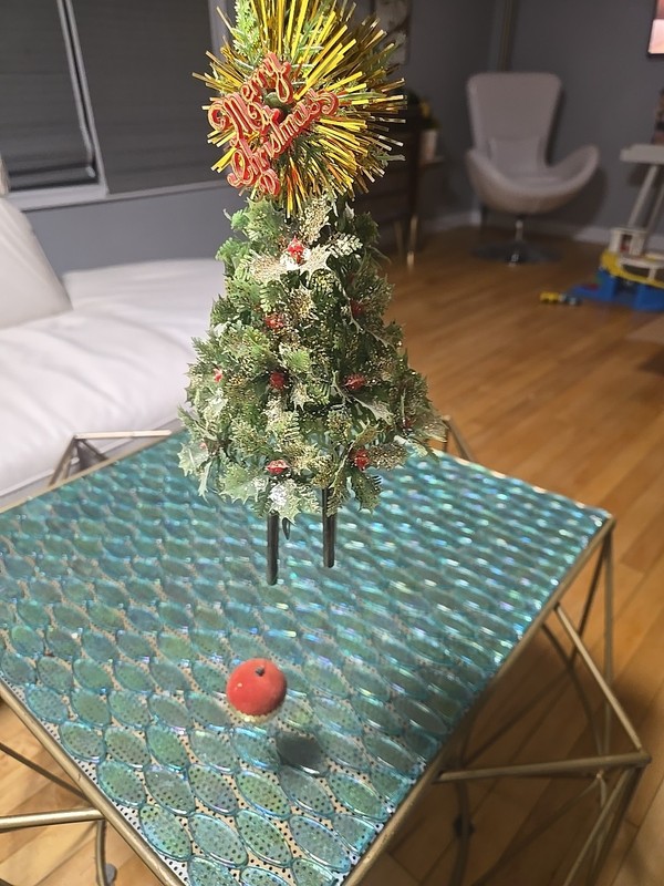 Vintage 50’s/60’s MCM Plastic Christmas Tree Wind Chime