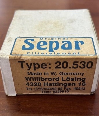 SEPAR FILTER ELEMENT 20.530 FOR KWA20/1001 MODEL (OLD STOCK)