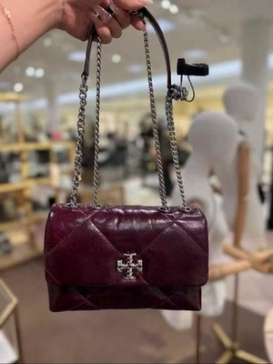 NWT Tory Burch Small Kira Diamond Quilted Convertible Dark  display picture 2