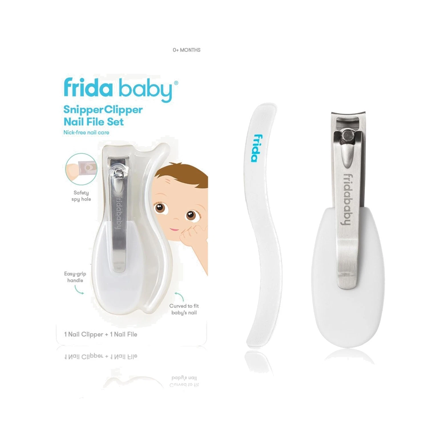 Baby Nail Clippers & File Set, Safety Spyhole, Nickel Free^
Opens in a new window or tab