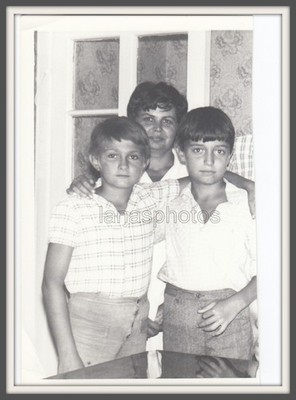 Sweet couple Friends hugging Handsome young boys teens cute face vintage photo