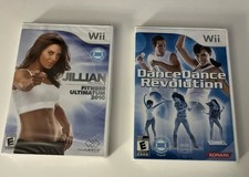 2 New Wii Games Dance Dance Revolution Jillian Michaels Fitness Ultimatum NIB