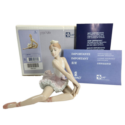 Lladro Ballerina Graceful Pose Porcelain Figurine 6174 Box Handmade Daisa Spain