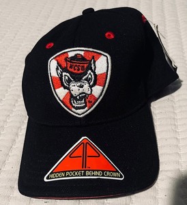 North Carolina State Wolfpack Hidden Pocket All-Star Apparel S/M Hat New Tags
