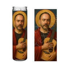 Saint Dave Matthews Devotional Prayer Candle - Music Gift | 8" unscented 