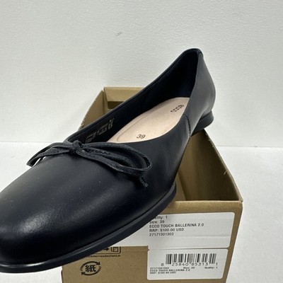 ECCO 271713 - Marine 01038 - Ballet Flats Bow Slip On Women's Shoes - 8-8.5 US