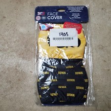 Foco Face Cover Adult Multi Mask Iowa Hawkeyes 2 Pack NCAA New
