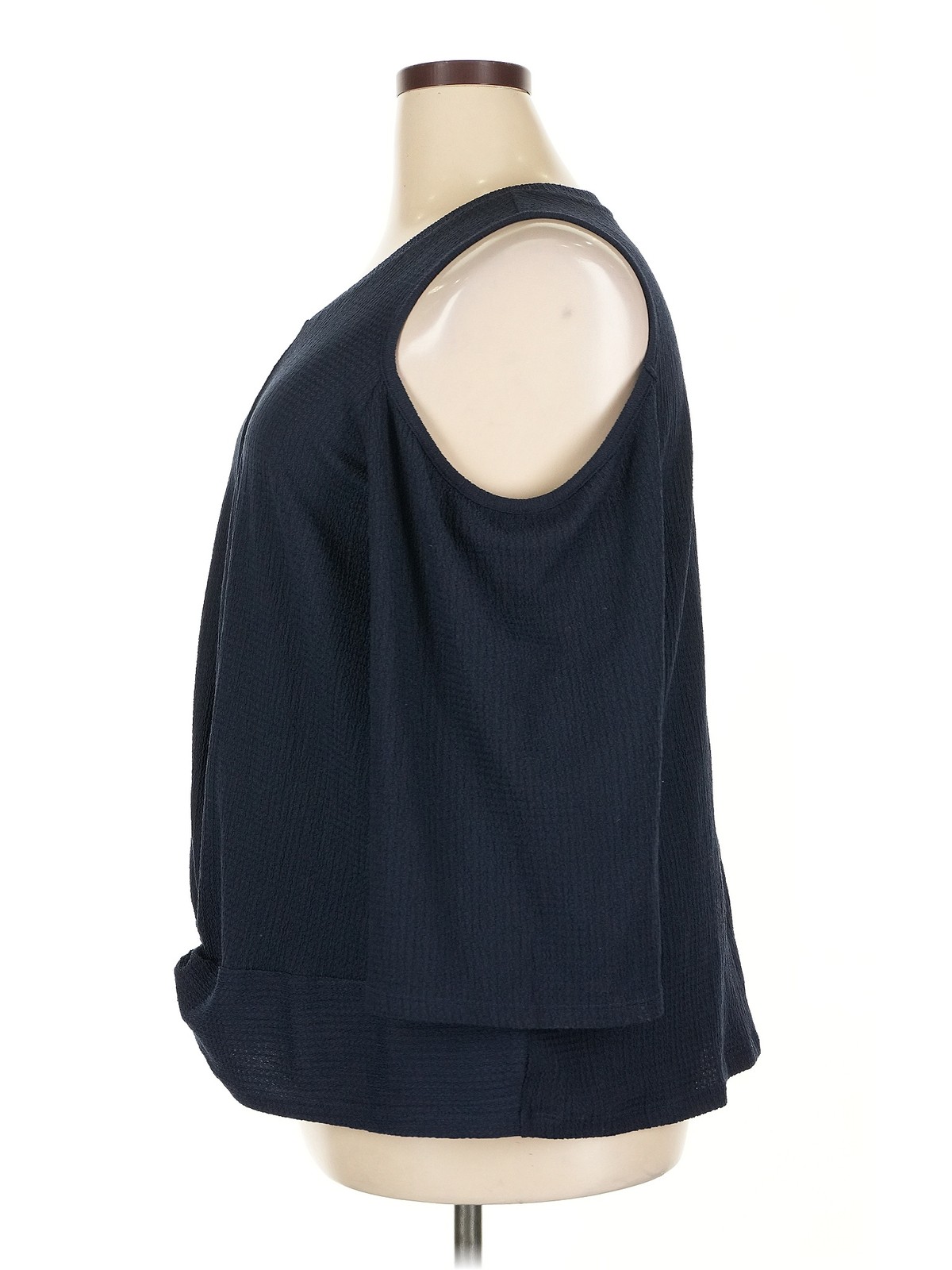 MICHAEL Michael Kors Women Blue Long Sleeve Top 2X Plus thumbnail 4