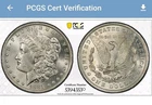 1881 O-Morgan Silver Dollar $1-Graded PCGS MS-63 w/GOLD SHIELD!VERY SHARP DETAIL