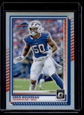 2025 Donruss Optic Silver Refractor Greg Rousseau Buffalo Bills #88
