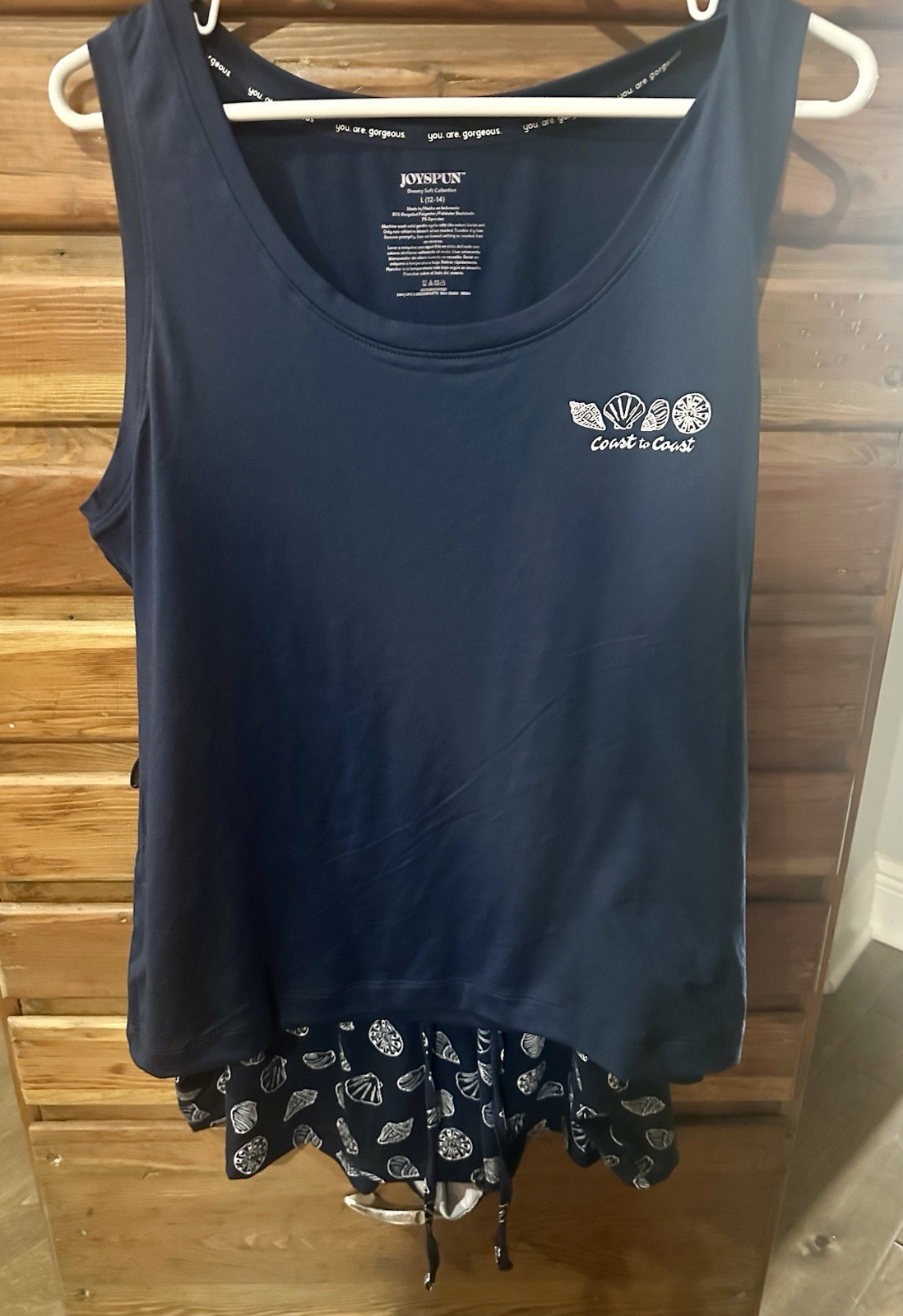 New W/Tags Joyspun Women’s Tank Top and Shorts Pajama 2 Piece Set Size Large