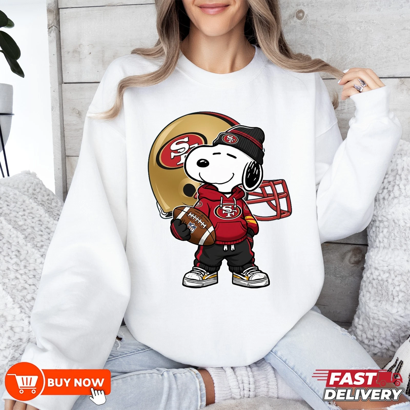 San Francisco 49ers Football Sweatshirt