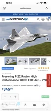RC Airplane Aircraft Freewing F-22 Raptor High Performance 70mm EDF Jet PNP US