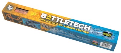 BattleTech BattleMat Fire and Ice 03 Umber Station - CAT35801L