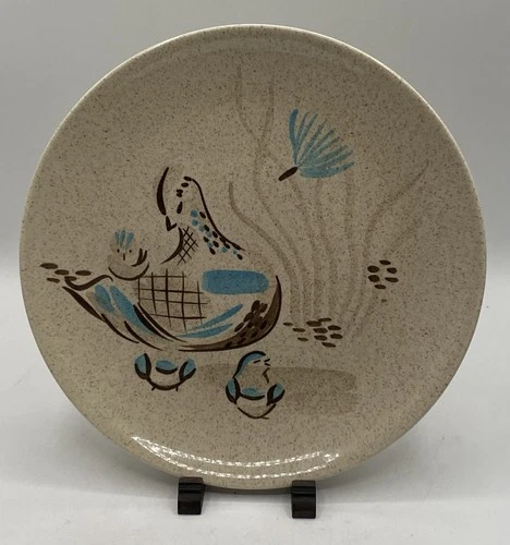 Vintage Mid-Century Red Wing Pottery Bob White Quail Dinner Plate Multiple Avail