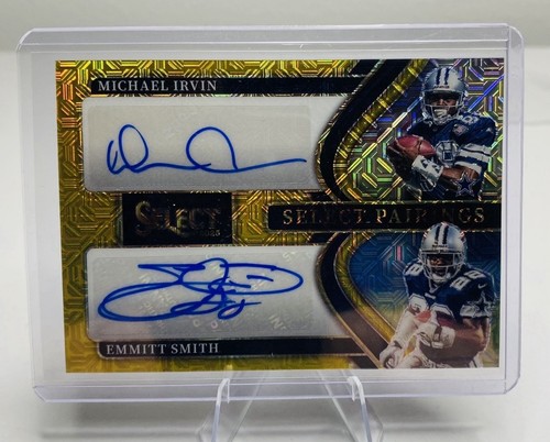 Emmitt Smith / Michael Irvin [Gold Prizm] #SPR-COW 2025 Panini Select Pairings card